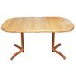 Chromcraft Laminate Double "V" Pedestal Dining Table in Chestnut - Table Only, , large