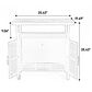 Hearth and Haven Patio Bar Cart with Cabinet in Beige, , large