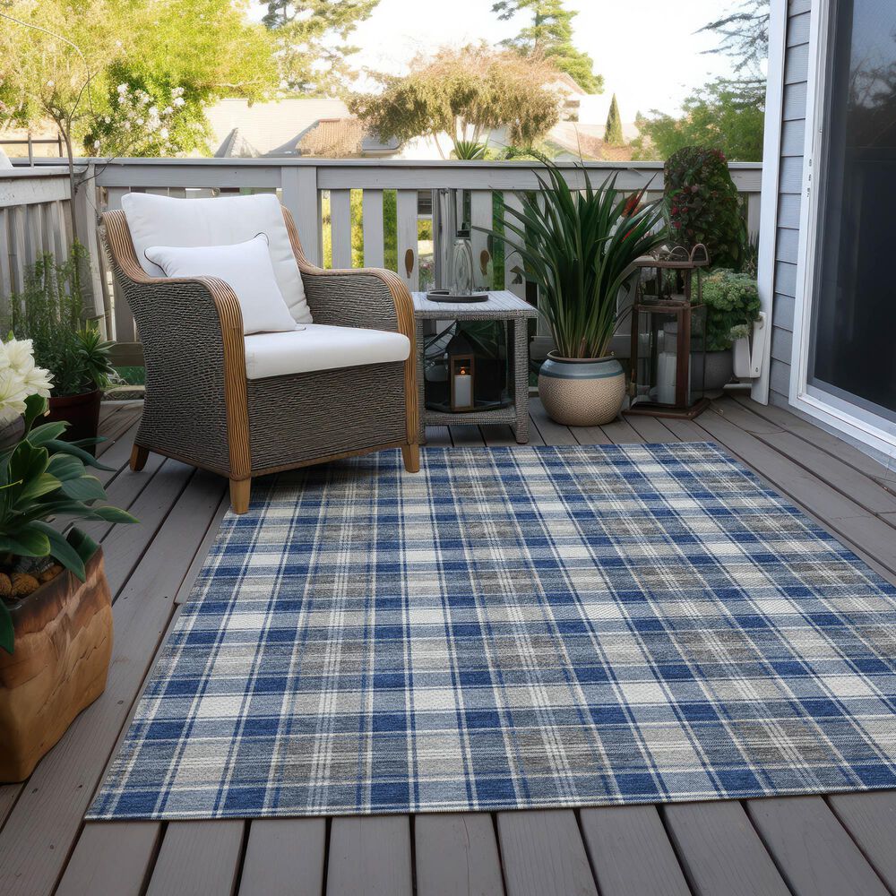 Dalyn Rug Company Wonderland WN25 3&#39; x 5&#39; Navy Indoor/Outdoor Area Rug, , large