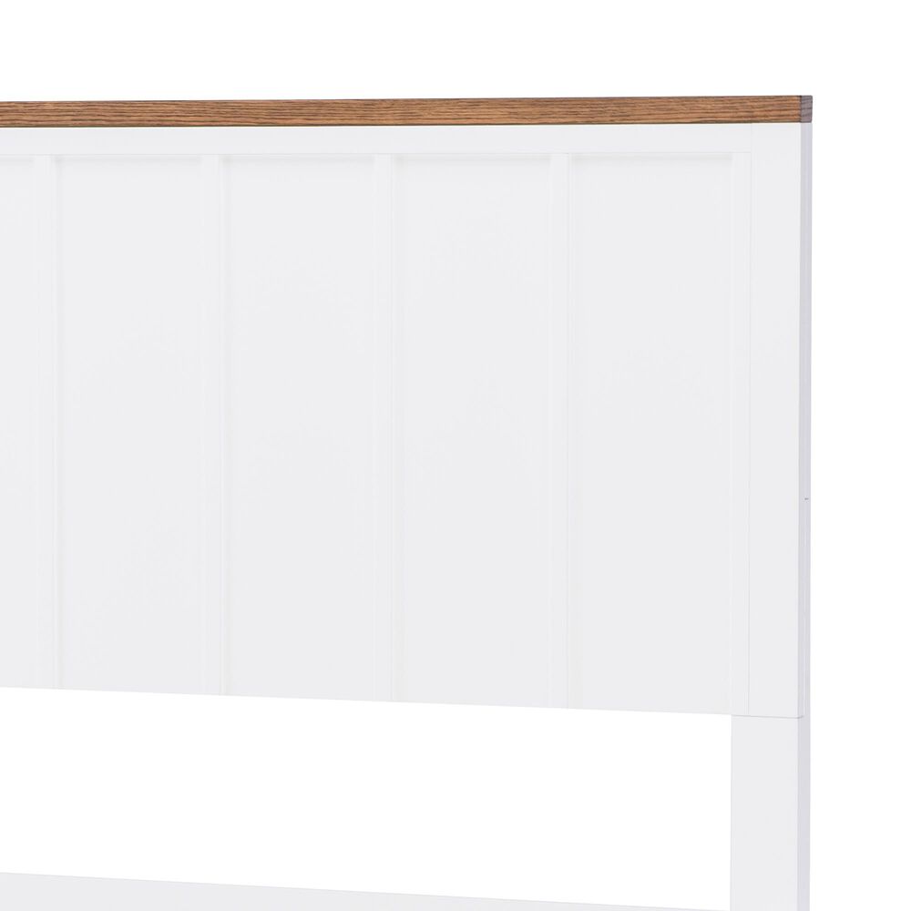 Legacy Classic Dutton Full Platform Bed in Natural White and Toasted Coconut, , large