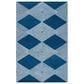 Safavieh Micro-Loop MLP618N 6" x 9" Navy and Ivory Area Rug, , large
