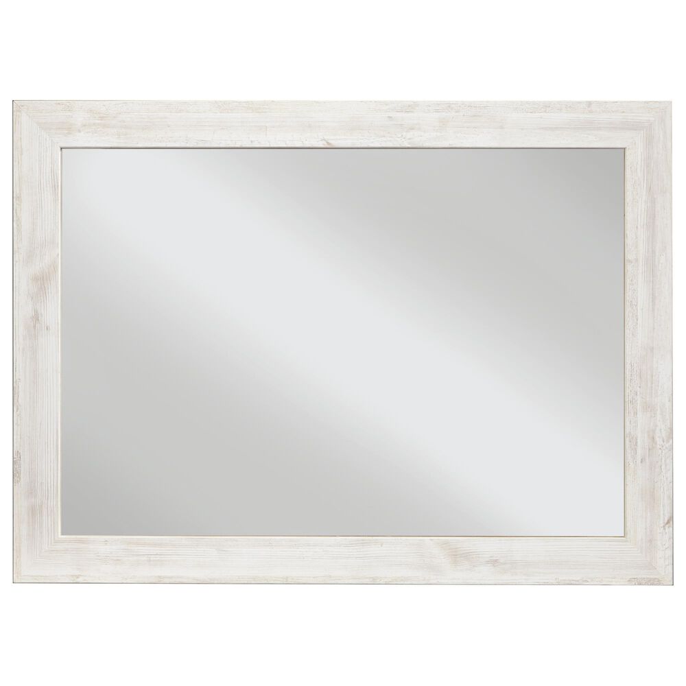 Ashley Paxberry Bedroom Mirror in Whitewash, , large