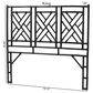 Baxton Studio Karavo King Standalone Headboard in Black, , large