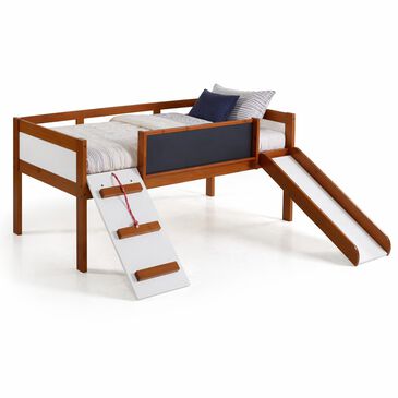 Forest Grove Twin Low Loft Art Play in Brown and White, , large
