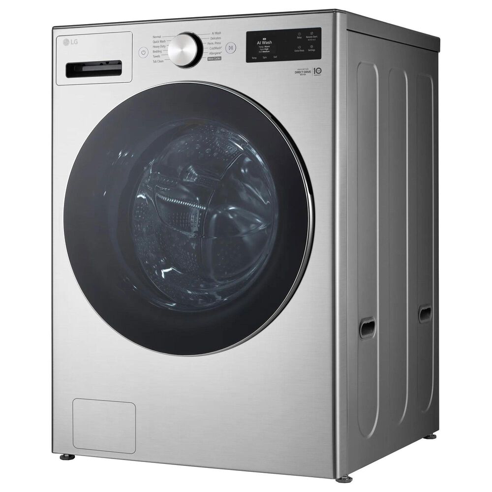 LG 5 Cu. Ft. Smart Front Load Washer and 7.4 Cu. Ft. Electric Dryer Laundry Pair in Graphite Steel, , large