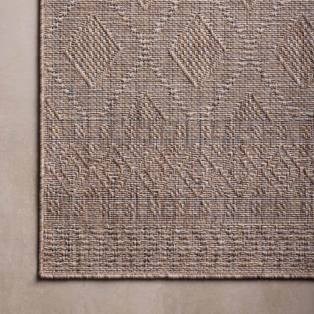 Amber Lewis x Loloi Topanga 7&#39;10&quot; x 10&#39; Natural and Mist Indoor/Outdoor Area Rug, , large