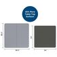 DHP 38.5" Fold-in-Half Card Table with Handle in Gray, , large