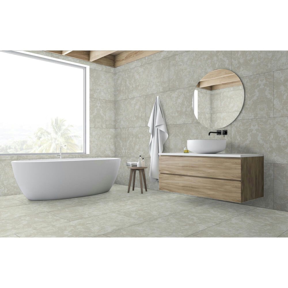Emser Unified Fawn 12" x 24" Glazed Porcelain Tile, , large