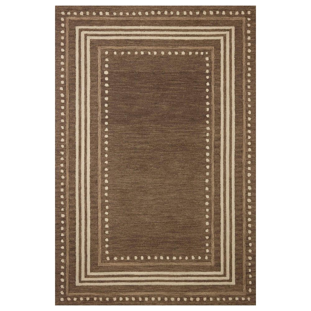 Chris Loves Julia x Loloi Alfie Bark and Natural 3"6" x 5"6" Area Rug, , large