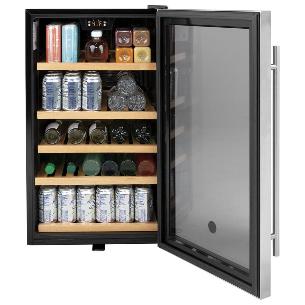 GE Appliances 19&quot; Beverage Center in Stainless Steel, , large
