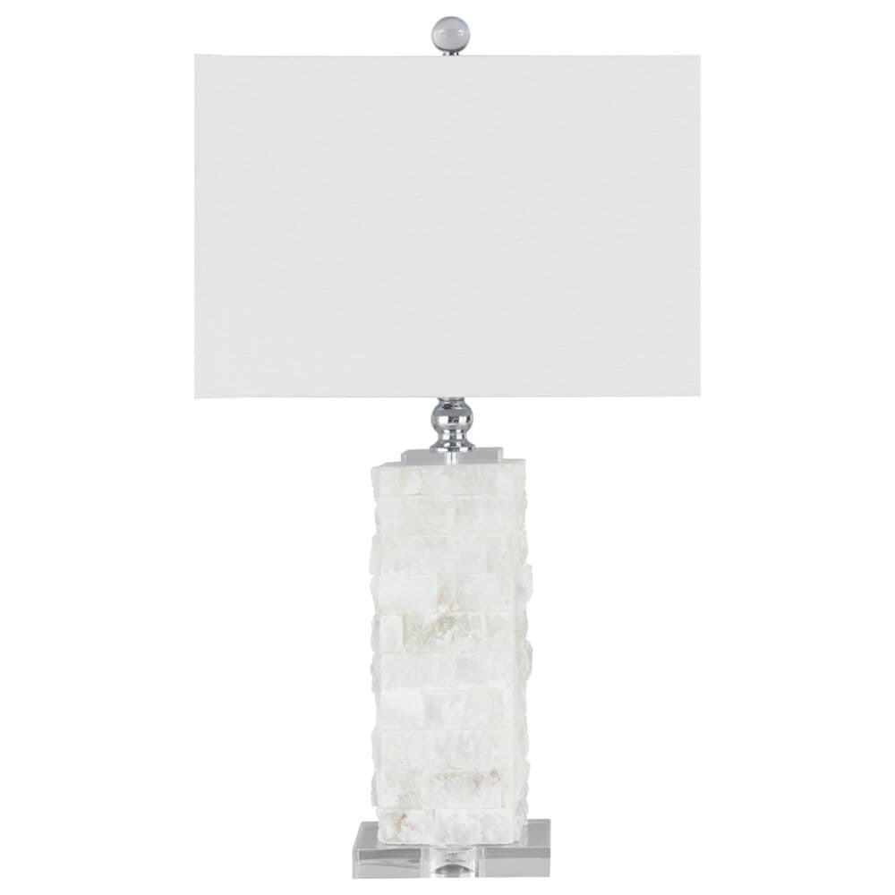 Ashley Malise Alabaster Table Lamp in White, , large