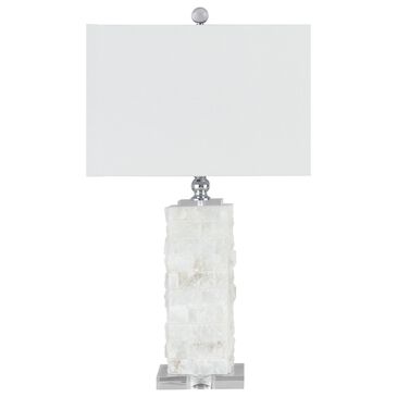 Ashley Malise Alabaster Table Lamp in White, , large