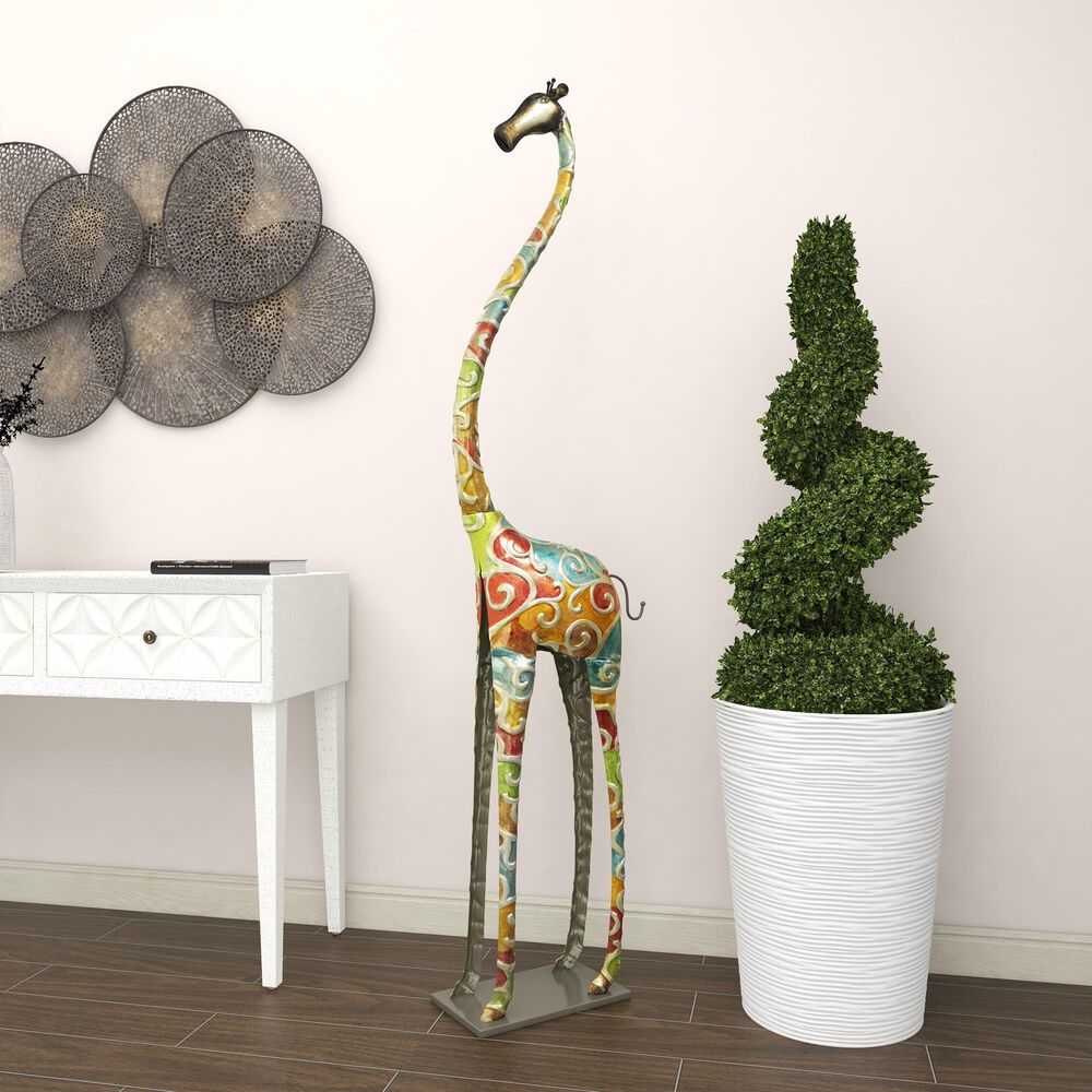 Maple and Jade Giraffe Sculpture in Multicolor, , large