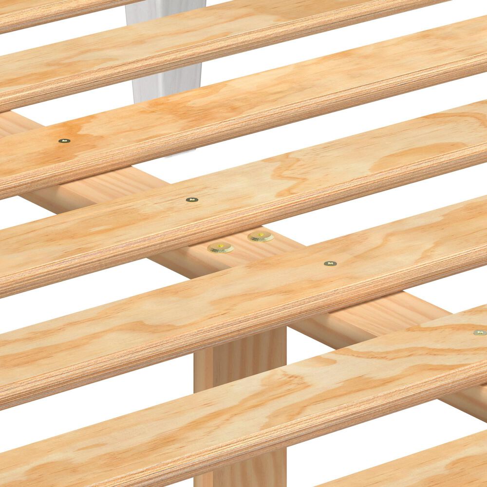 Linon Home Decor Polly Full Platform Bed in Bold White, , large