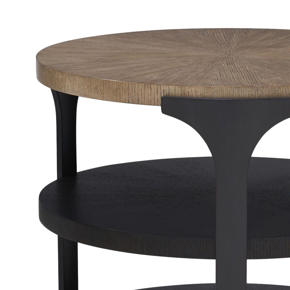 Lexington Furniture Zanzibar Kenya 2-Shelf End Table in Medium Taupe, Deep Espresso and Dark Umber, , large