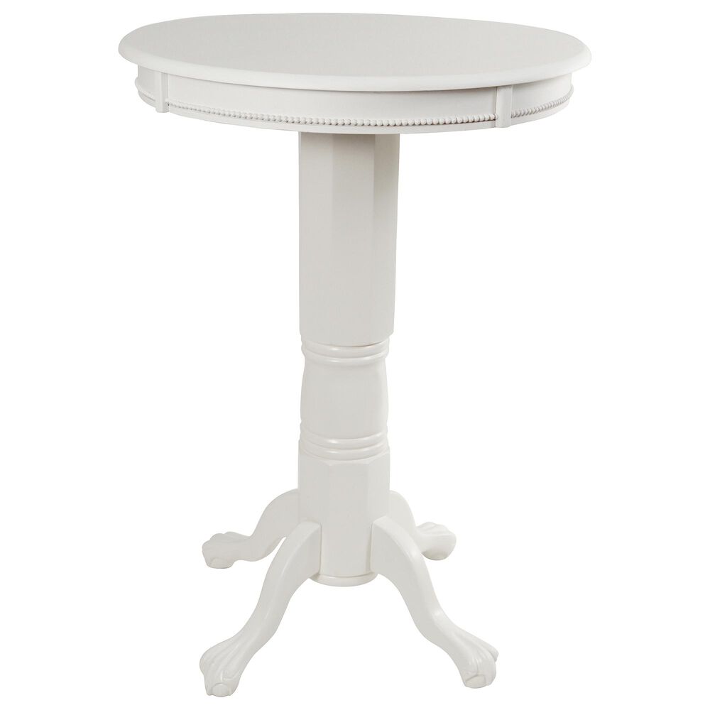 Boraam Industries Florence 42" Pub Table in White, , large