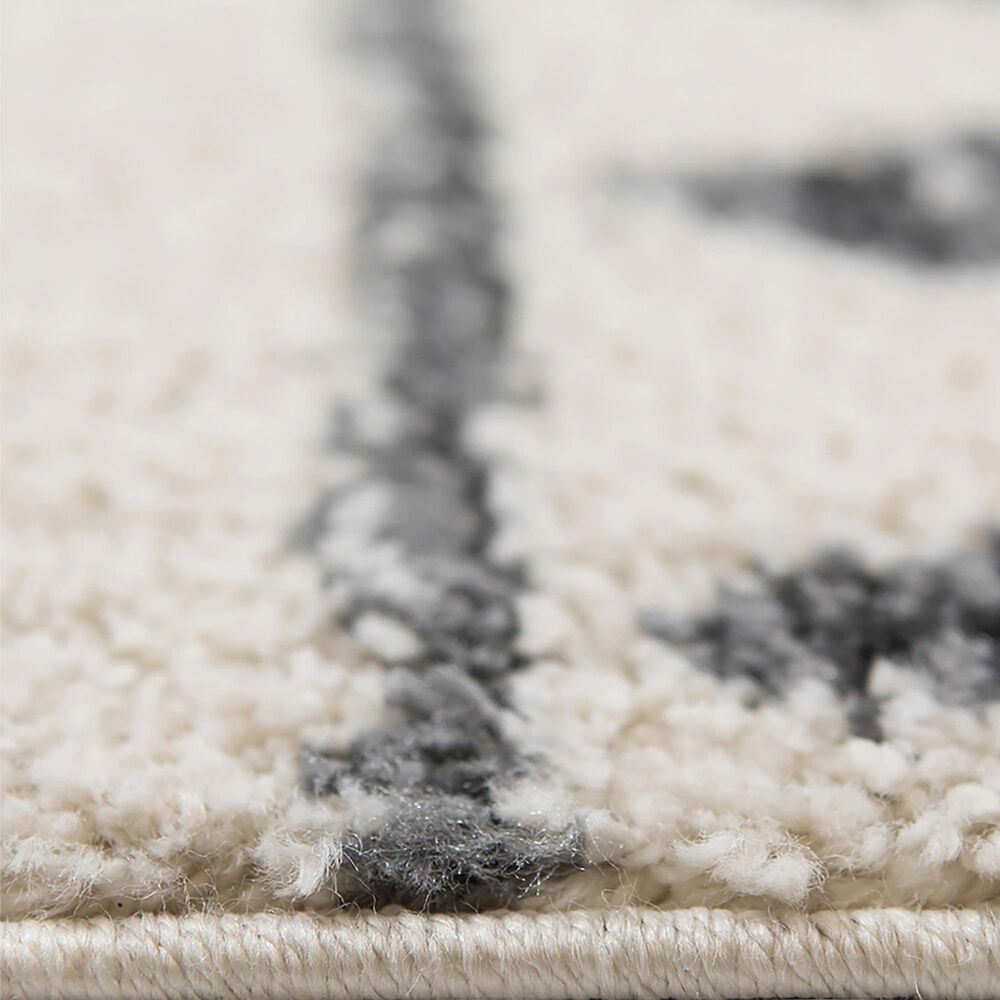 Amer Rugs Aspen 2&#39; x 3&#39; Cream and Black Area Rug, , large