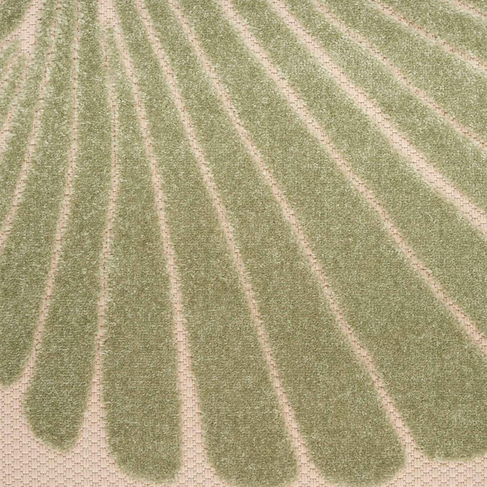Nourison Aloha 6&#39; x 9&#39; Green and Yellow Indoor/Outdoor Area Rug, , large