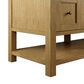 James Martin Breckenridge 84" Double Bathroom Vanity in Light Natural Oak with 3 cm White Zeus Top and Rectangular Sinks, , large