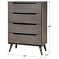 Furniture of America Lennart 4-Drawer Chest in Gray, , large