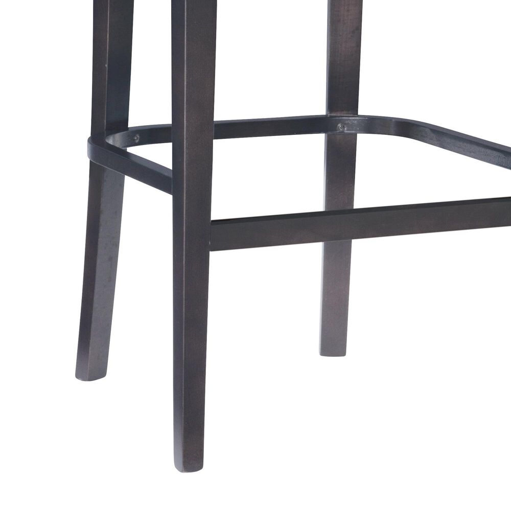 Linon Home Decor Blairmont Bar Stool in Deep Brown Stain, , large
