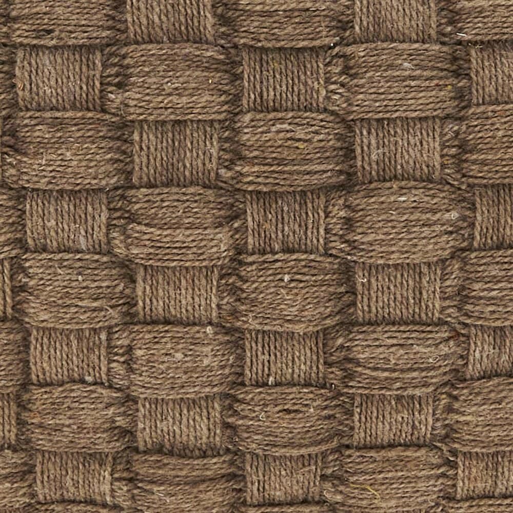 Saro Waffle Weave 20" Square Throw Pillow in Natural, , large