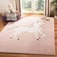 Safavieh Carousel CRK163 3"3" x 5"3" Pink and Ivory Kids Area Rug, , large
