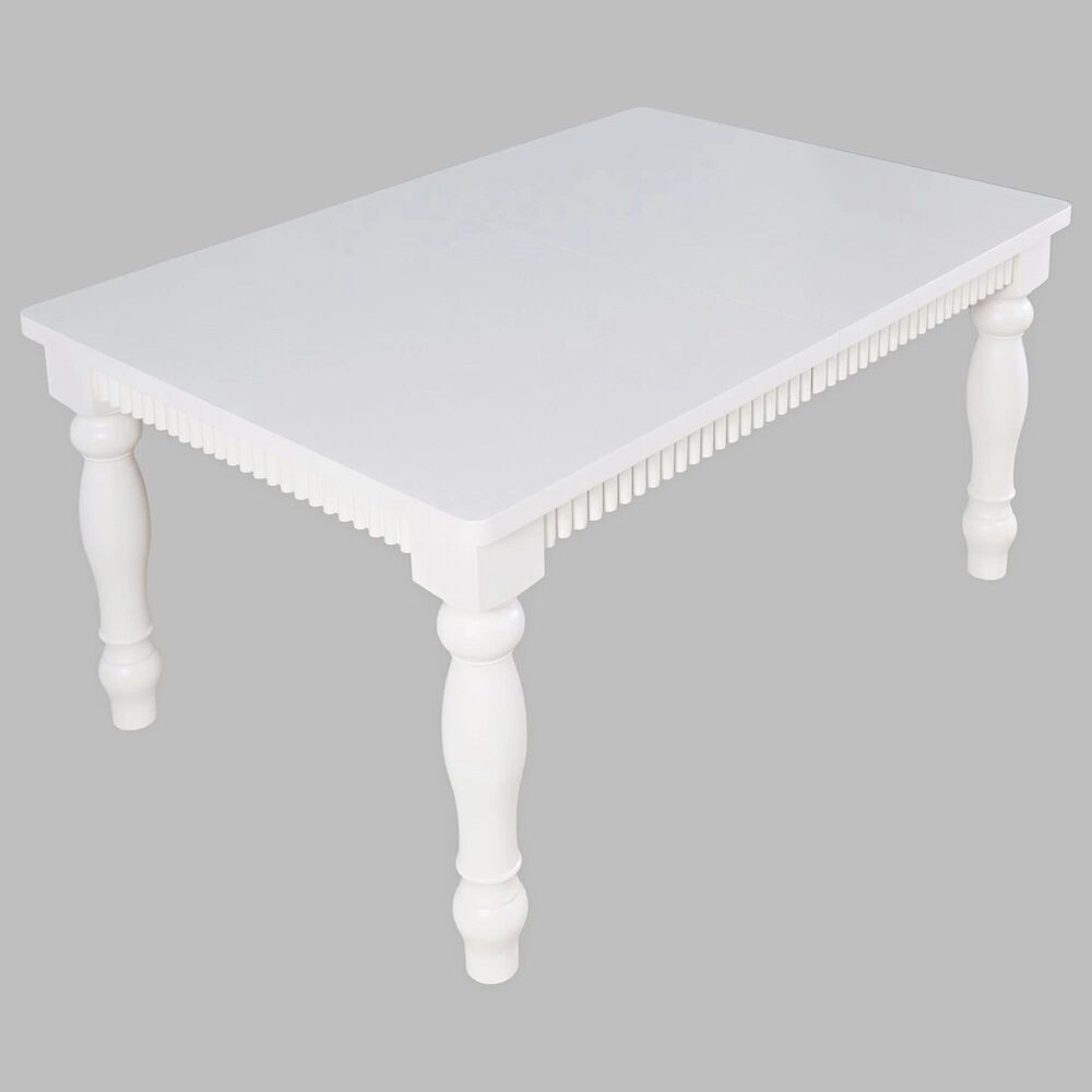Waltham Westport 7-Piece Rectangular Dining Set in White, , large