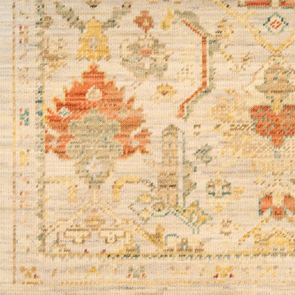 Nourison Antique Bloom Taupe and Multicolor 5'6" x 8'6" Area Rug, , large