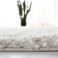 Safavieh August Shag AUG200C 6"7" Square Ivory Area Rug, , large