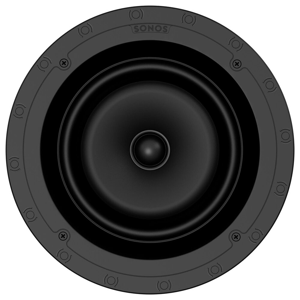 SONOS 3-Piece 8&quot; Amplifier with In-Ceiling Speakers Set in Black and White, , large