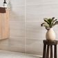 Soho Studio Zenit Bianco White 12" x 24" Travertine Look Polished Porcelain Tile, , large