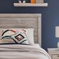 Ashley Broachmyn Twin Bed with Nightstand in Light Gray, , large