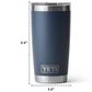 YETI Rambler 20 Oz Tumbler with MagSlider Lid in Riverhead Red, , large