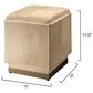Splendor Living Norwood Hide Ottoman in Tan, , large
