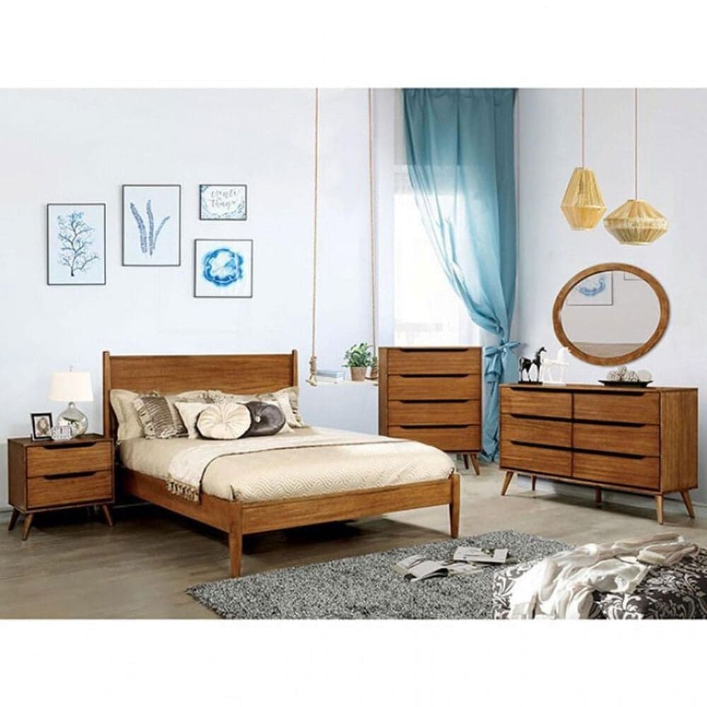 Furniture of America Lennart 6-Drawer Dresser in Oak, , large