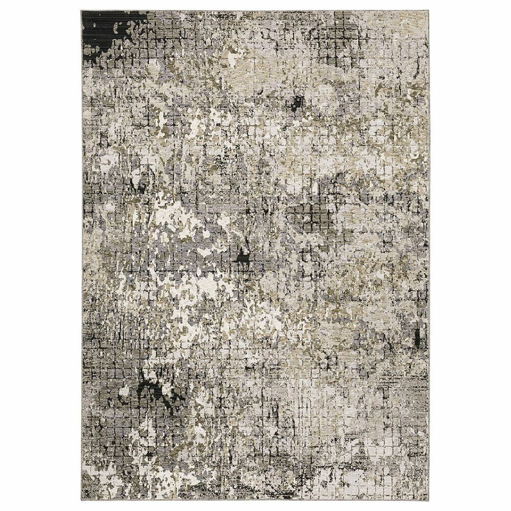Oriental Weavers Nebulous Greyout 7"10" x 10"10" Grey Area Rug, , large