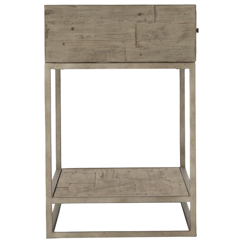 Bernhardt Highland Park Alvar Nightstand in Morel and Glazed Silver, , large