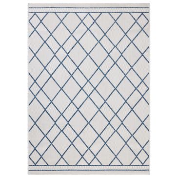 Loloi Easton Ivory and Denim 8"6" x 11"6" Indoor/Outdoor Area Rug, , large
