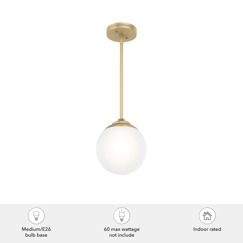 Hunter Hepburn 1-Light Mini Pendant in Painted Modern Brass, , large