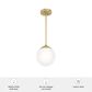 Hunter Hepburn 1-Light Mini Pendant in Painted Modern Brass, , large