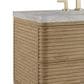 James Martin Allamari 36" Single Bathroom Vanity in Dune Mist with 3 cm Victorian Silver Silestone Top and Rectangular Sink, , large