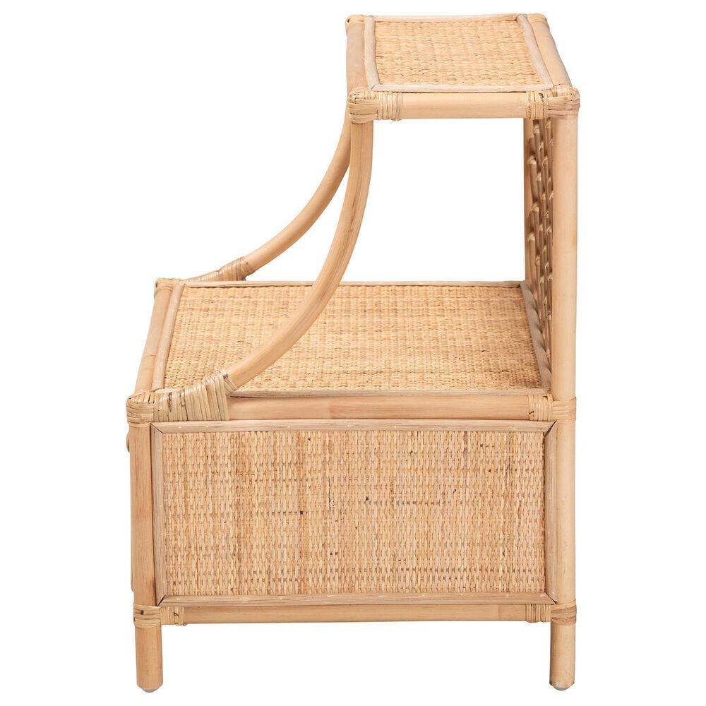 Baxton Studio Lalo 1-Drawer Nightstand in Natural Brown, , large