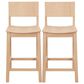 Linon Home Decor Devin Counter Stool in Unfinished (Set of 2), , large