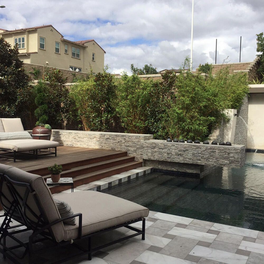 MS International Rockmount Silver Travertine 6&quot; x 24&quot; Stacked Stone Panels, , large