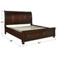 Millenium Porter California King Sleigh Storage Bed in Burnished Brown, , large