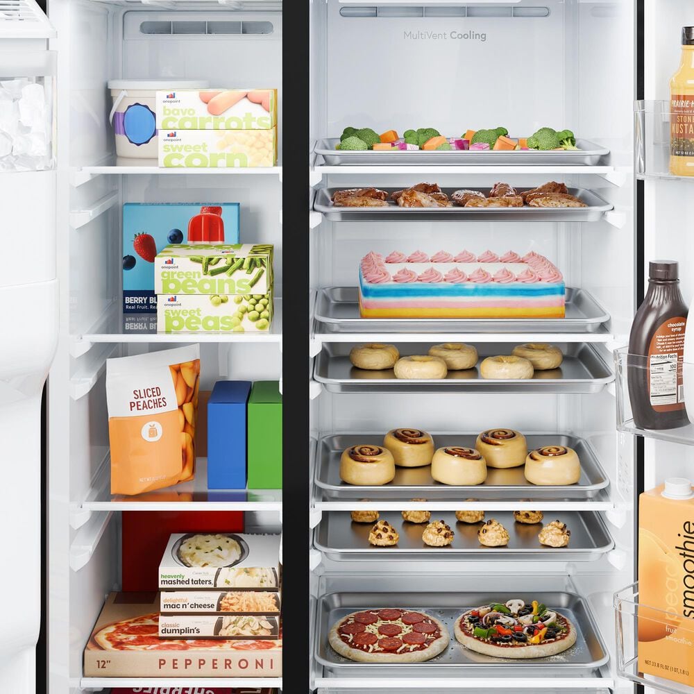 GE Appliances 27.9 Cu. Ft. Side-By-Side Refrigerator with Extra Tall Dispenser in Fingerprint Resistant Stainless Steel, , large