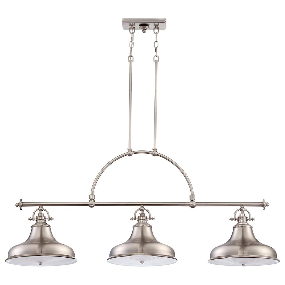 Quoizel Emery 3-Light Island Chandelier in Brushed Nickel, , large