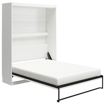 DHP Her Majesty Queen Murphy Wall Bed in Federal White, , large