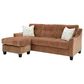Ashley Amity Bay Stationary Queen Sofa Chaise Sleeper in Clay, , large